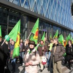 フランクフルト緑の党主催:原発に反対する沈黙デモ(3月19日)