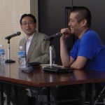 藻谷氏(左)と山崎氏(右)の対談風景