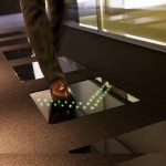 誘導灯型発電床(コクヨファーニチャー)