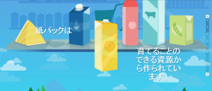 紙パック容器は約3分の2が紙でできている。これが持続可能な木材で作ることで、環境保全に協力できる。