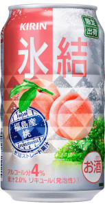 福島産桃の果汁を使用した「キリン　氷結　福島産桃」