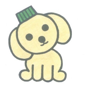 MATEのイメージキャラクター、エコキャップ犬のキャッピー
