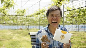 鳥羽さんがプロデュースした46ドウフケンで登壇した、渡辺果樹園の渡辺康弘氏