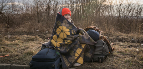 ルーマニアに避難したバレリアさん(ルーマニア、2022年2月28日撮影)©UNICEF/UN0599229/Moldovan