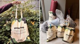 世界で広がる「ギビング・バッグ」、減らしたい荷物を寄付へ