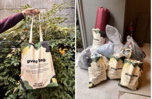 世界で広がる「ギビング・バッグ」、減らしたい荷物を寄付へ