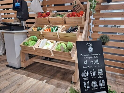 斗々屋のモデルを取り入れると、野菜や果物など、すでにスーパーやコンビニにある商品を量り売りで販売できるようになる