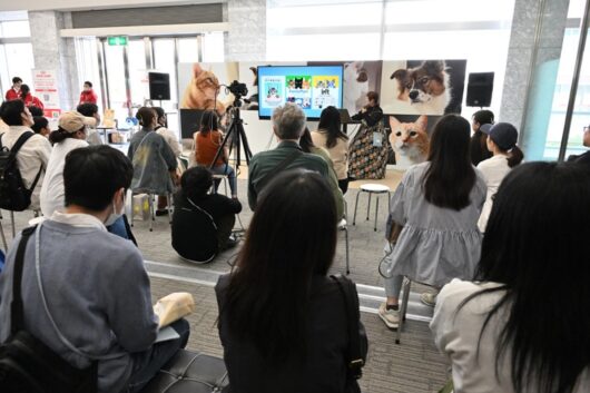 トークショーでは、ペットの健康管理や付き合い方など、学びのコンテンツが公開された